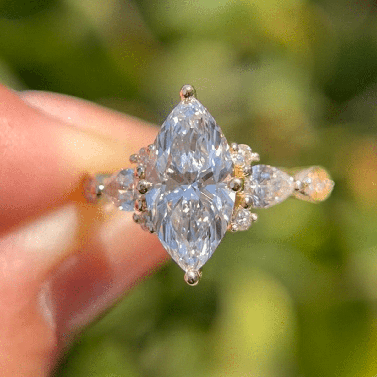 2 CT Luxe Marquise Moissanite Engagement Ring in Timeless - Kazara Diam