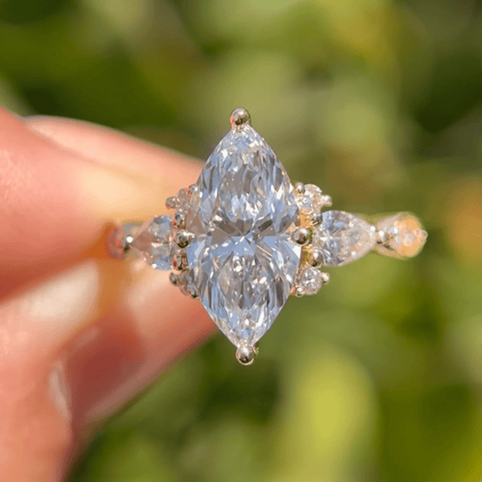 2 CT Luxe Marquise Moissanite Engagement Ring in Timeless - Kazara Diam