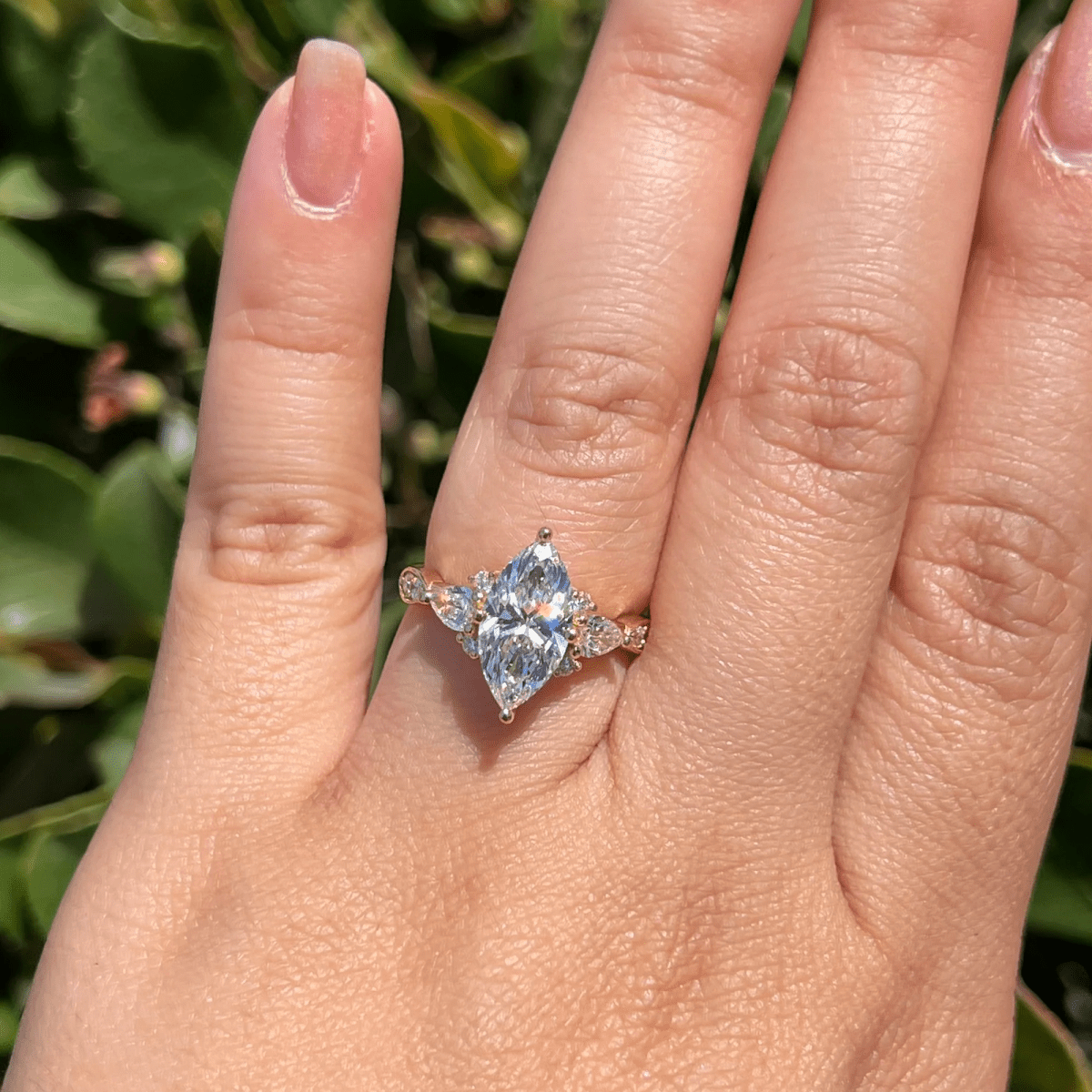 2 CT Luxe Marquise Moissanite Engagement Ring in Timeless - Kazara Diam