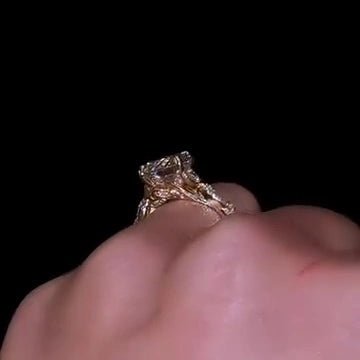 3 CT Round Cut Moissanite Twisted Engagement Wedding Anniversary Ring - Kazara Diam