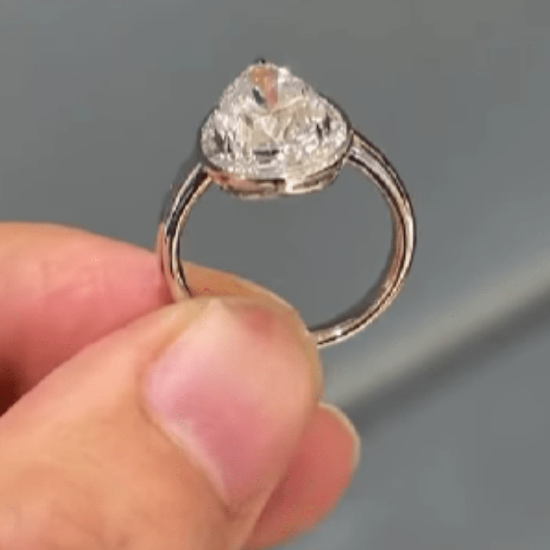 3.5 CT Pear Cut Moissantie Wedding Engagement Ring | Refined Solitaire Elegance - Kazara Diam