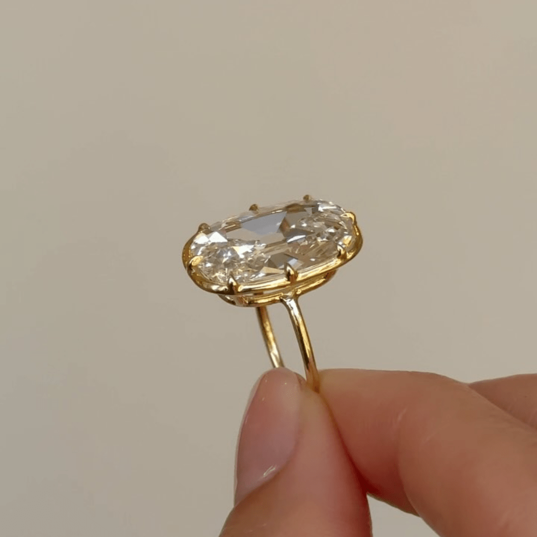 5 CT Old Mine Cushion Cut Moissanite Ring Modern Bezel Elegance - Kazara Diam