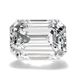 Emerald cut diamond