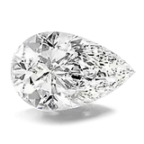 Pear cut diamond