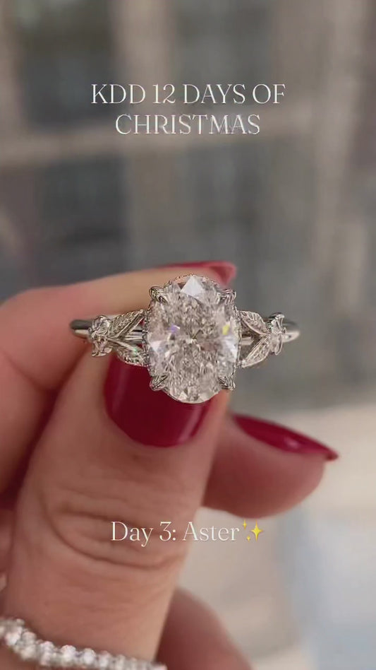 3 CT Oval Cut Moissanite Engagement Wedding Anniversary Vintage Ring